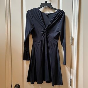 Black, Long Sleeve Derek🖤Heart Girls V Neck Dress Size L